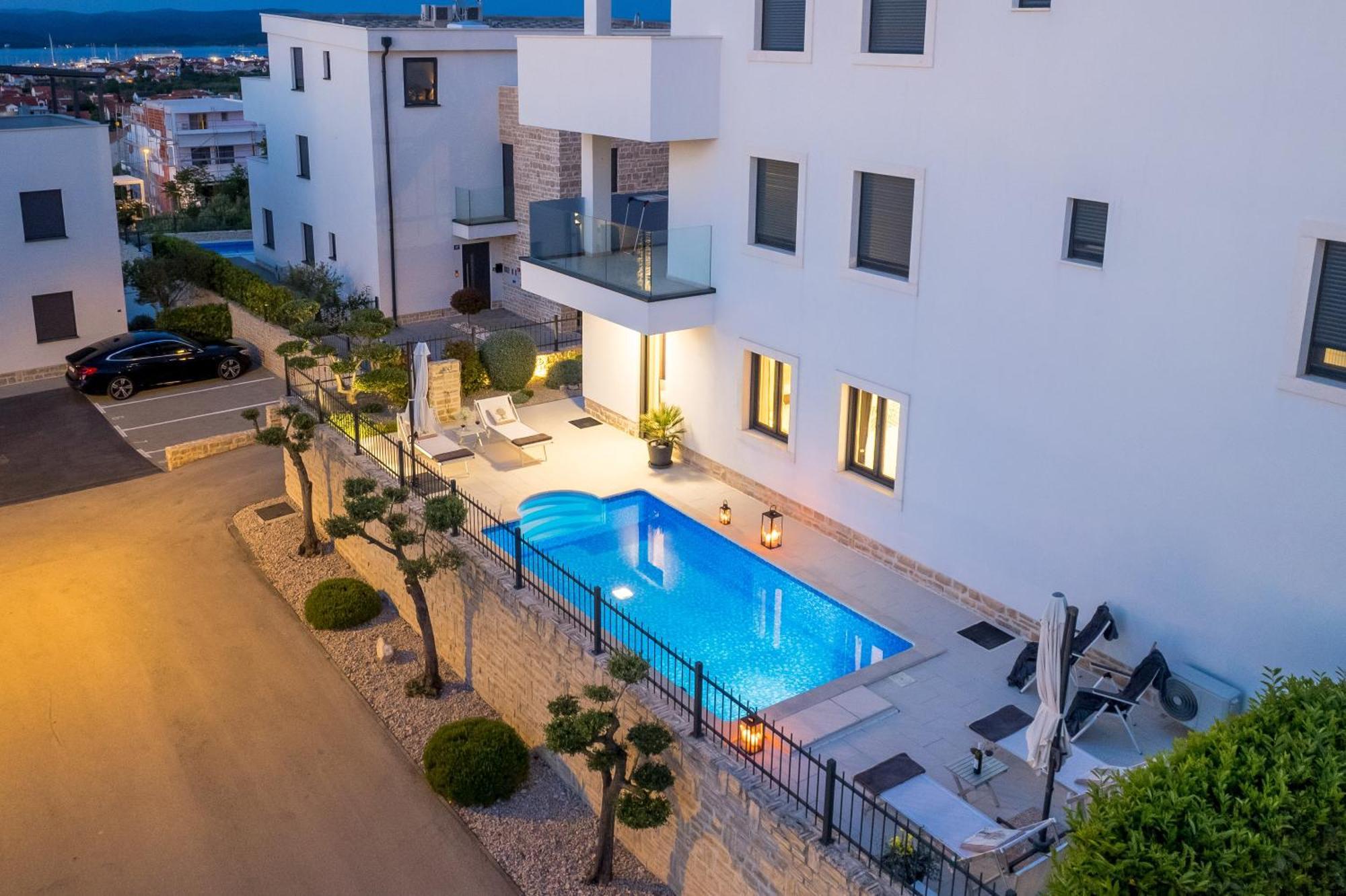 Luxury Apartment Hyperion With Private Pool And Garden Murter Kültér fotó