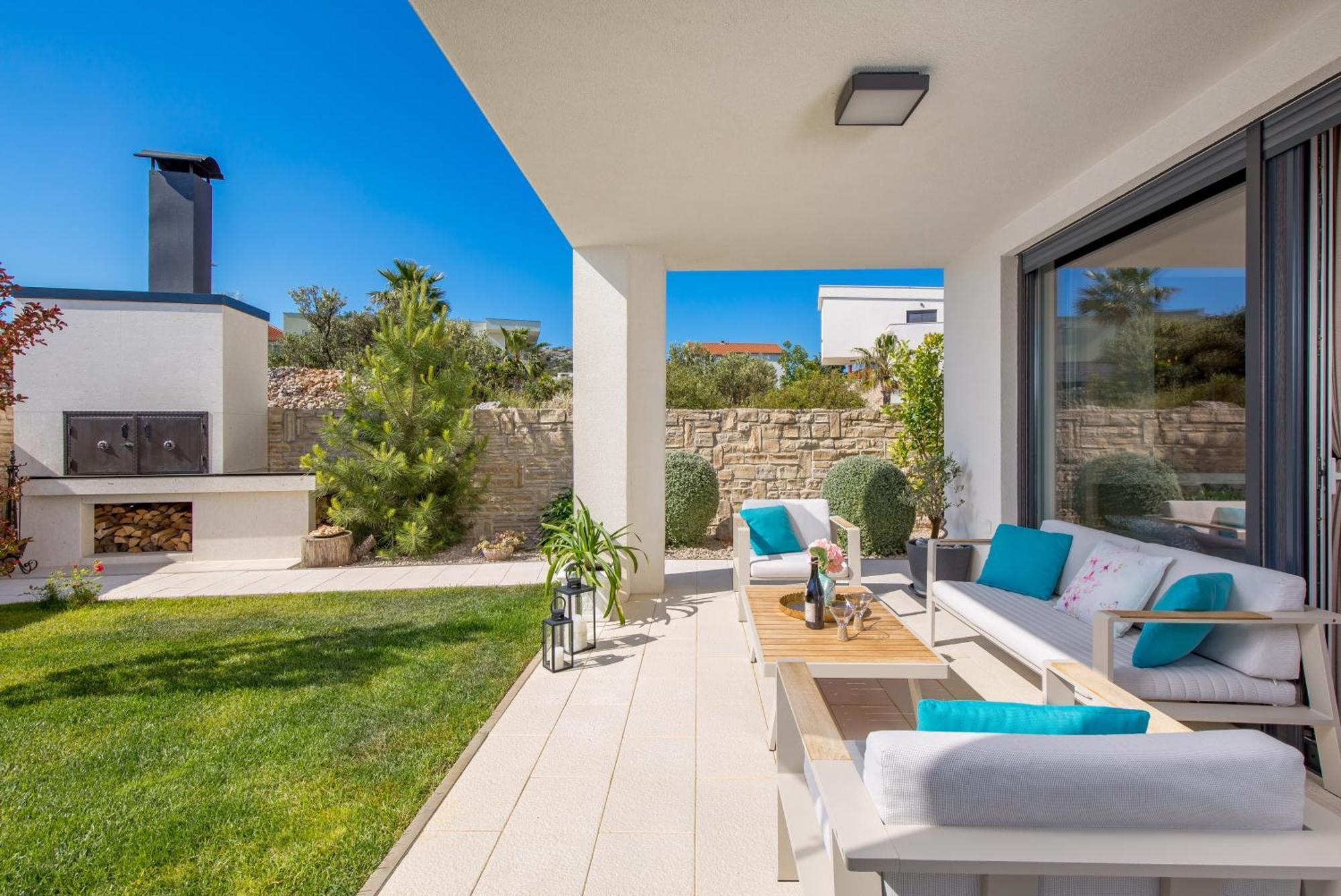 Luxury Apartment Hyperion With Private Pool And Garden Murter Kültér fotó